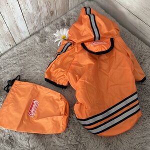 Coleman Orange Raincoat for Outdoor Adventures